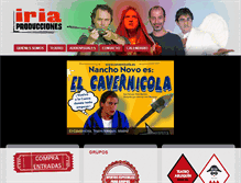 Tablet Screenshot of iriaproducciones.com